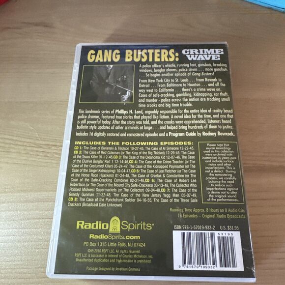 Gang Busters: Crime Wave (Old Time Radio) (Classic Radio Detectives)16 ep 8 cd - Picture 4 of 4